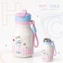 500ml 316 Stainless Steel Dual-Drink Bottle with Strap